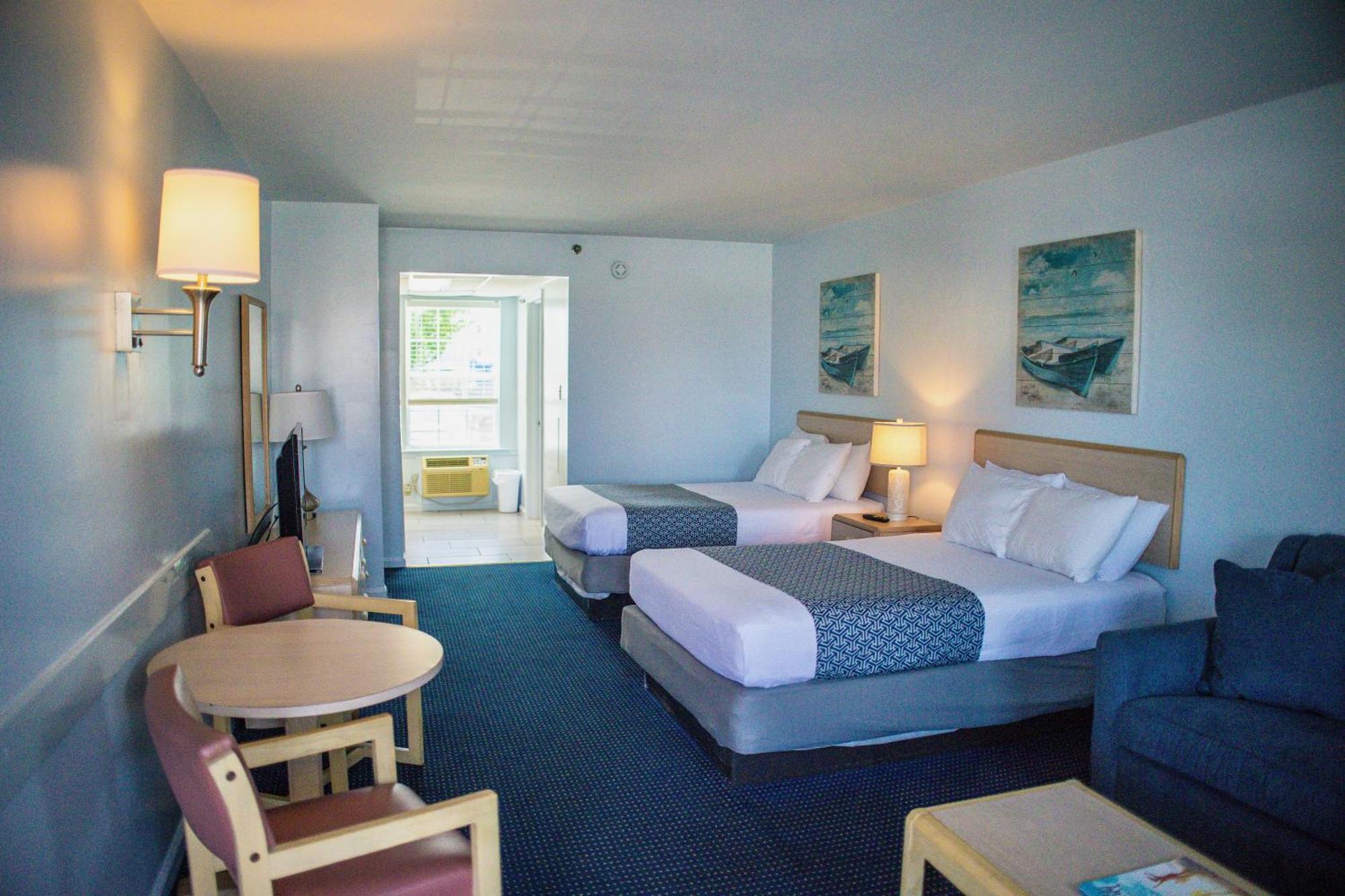 Double Room Two Double Beds Sofa Bed Street Side